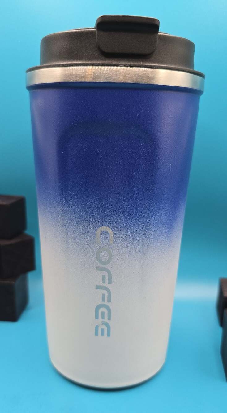 Gradient Stainless Steel Insulated Coffee Travel Tumbler with Lid - 16oz.